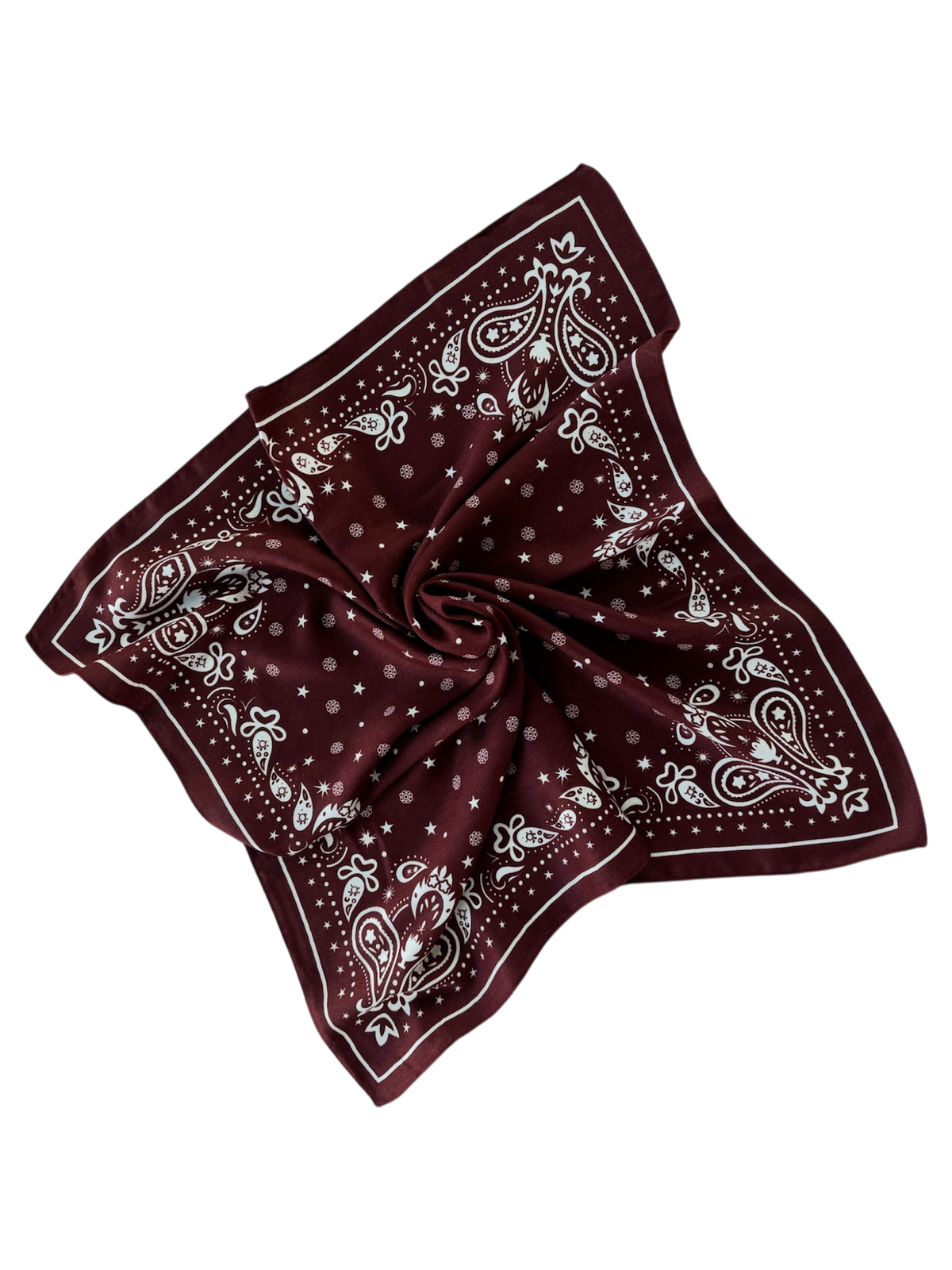 Apaszka / bandana Lea 100% wiskoza - czarny, bordo, biały