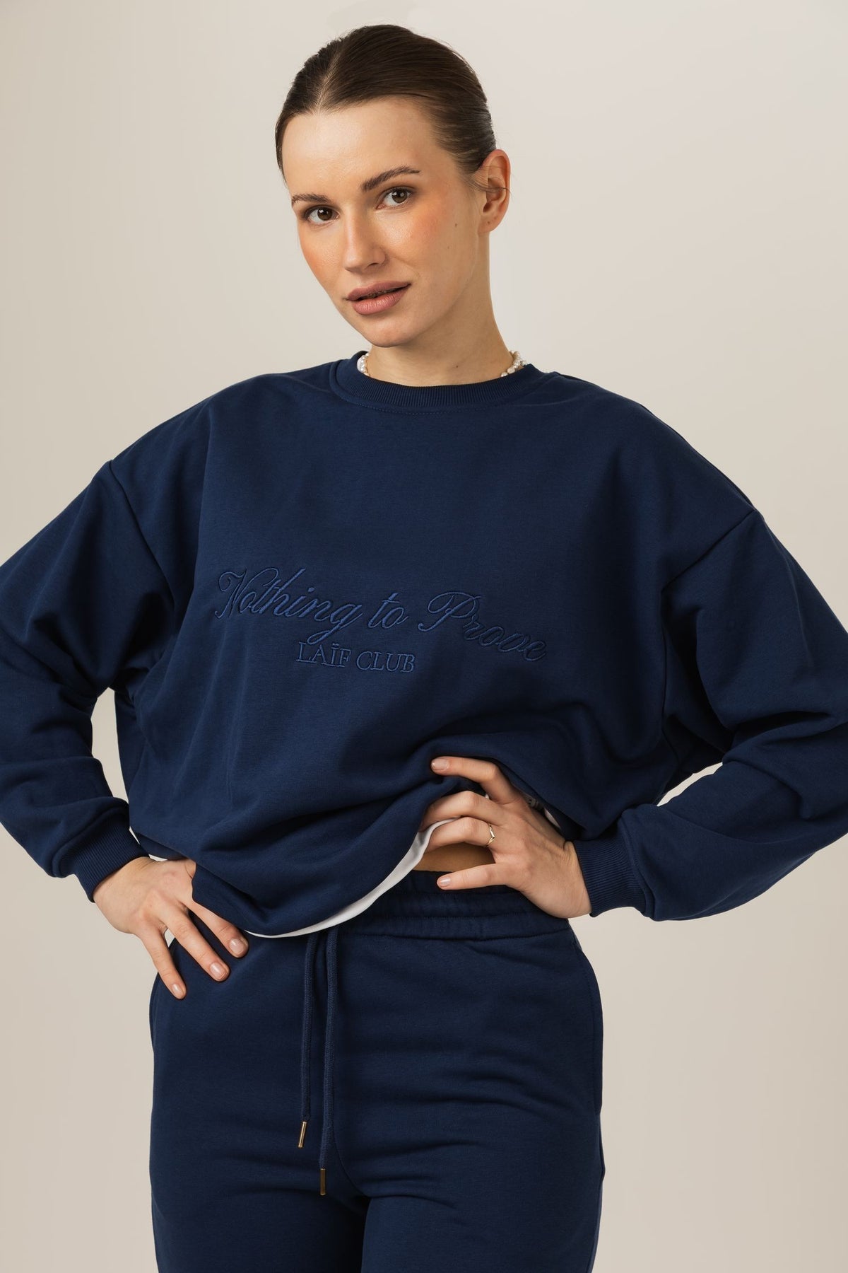Elegancka bluza dresowa Laif-O-Lounge Crew Neck