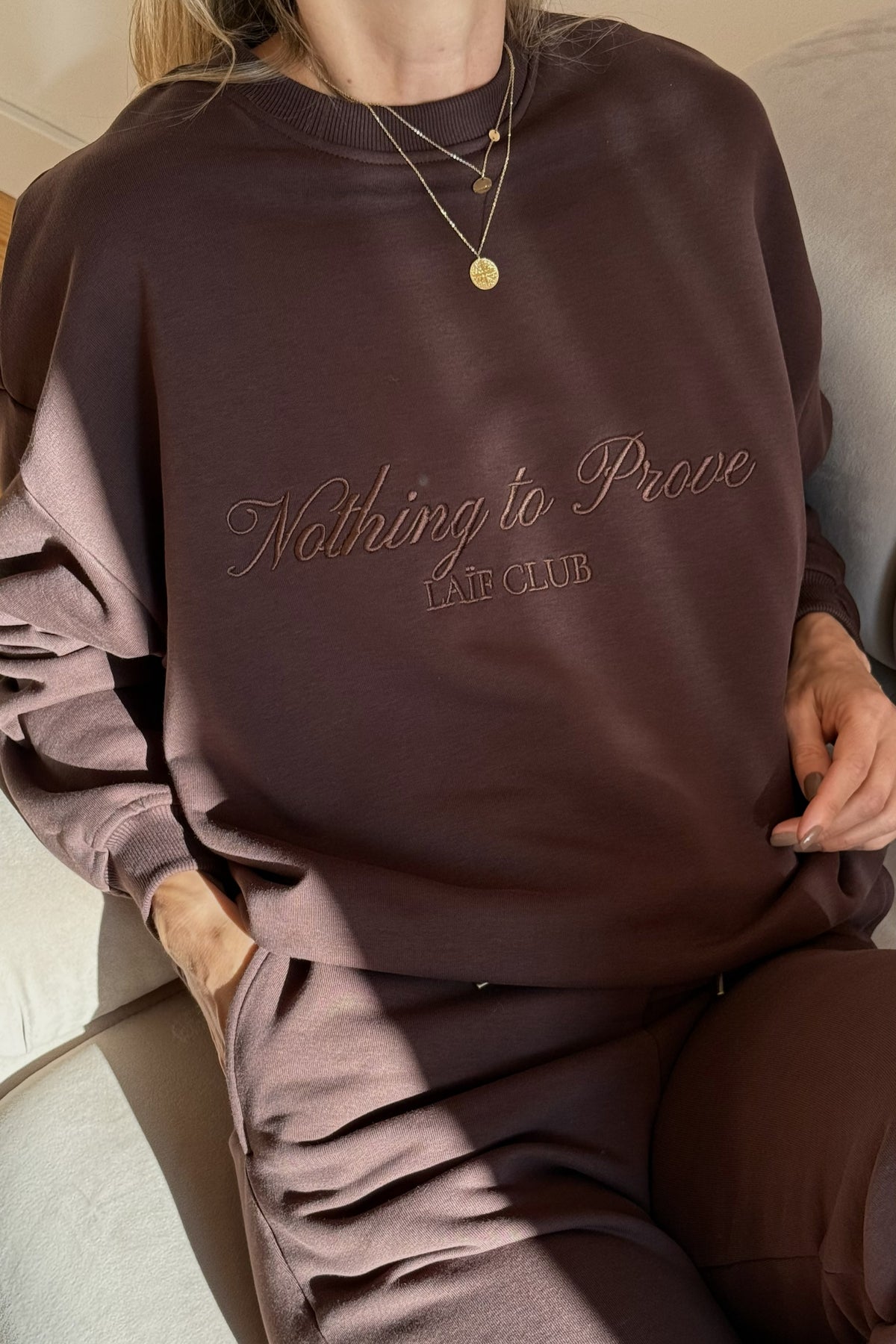 Elegancka bluza dresowa Laif-O-Lounge Crew Neck