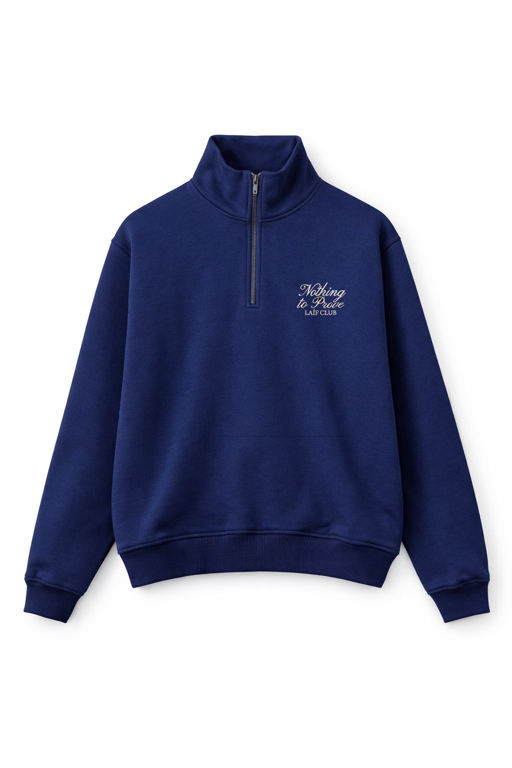 Elegancka bluza damska rozpinana z kołnierzykiem polo w kolorze granatowym z zamkiem