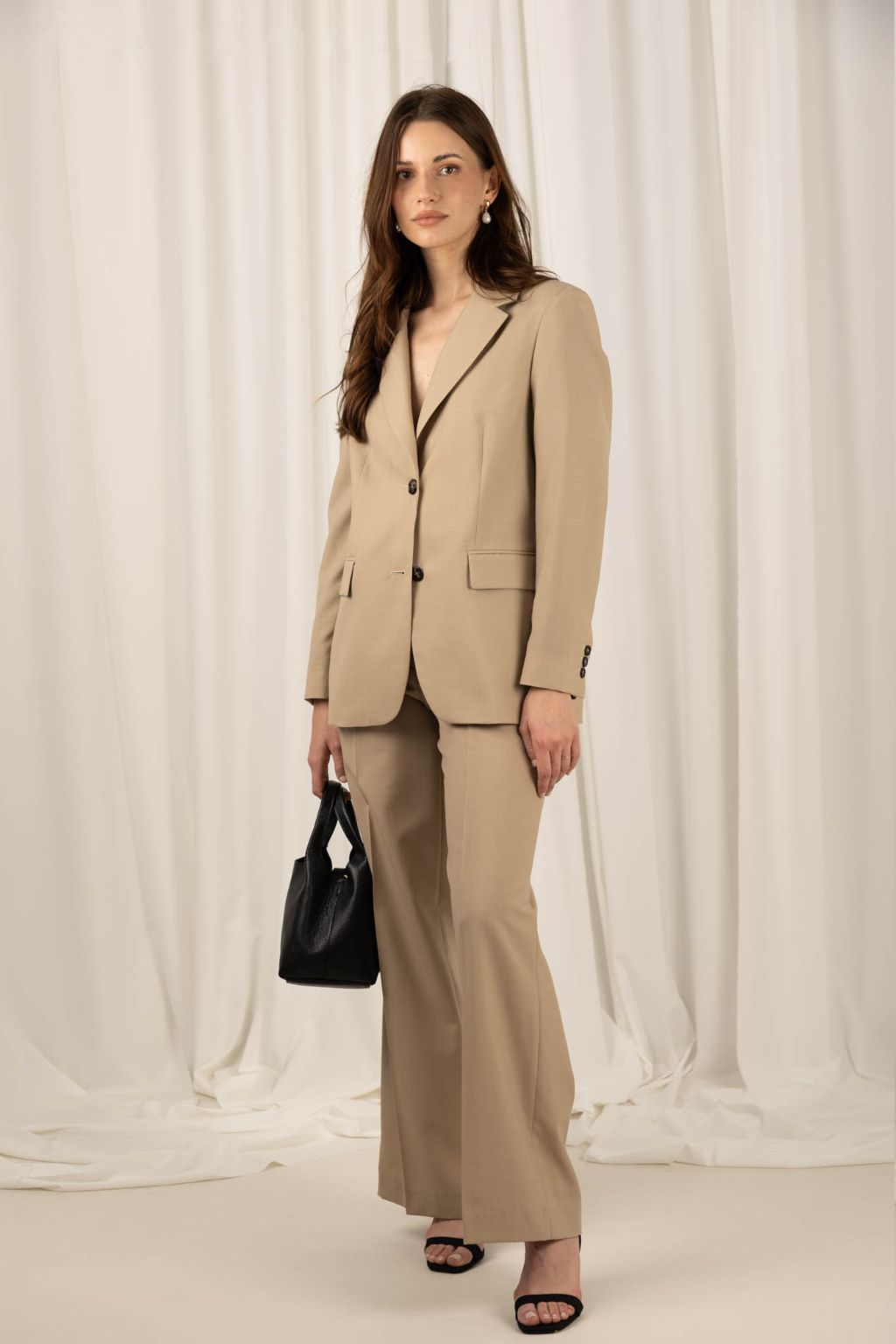 Marynarka jednorzędowa damska Grace Beige