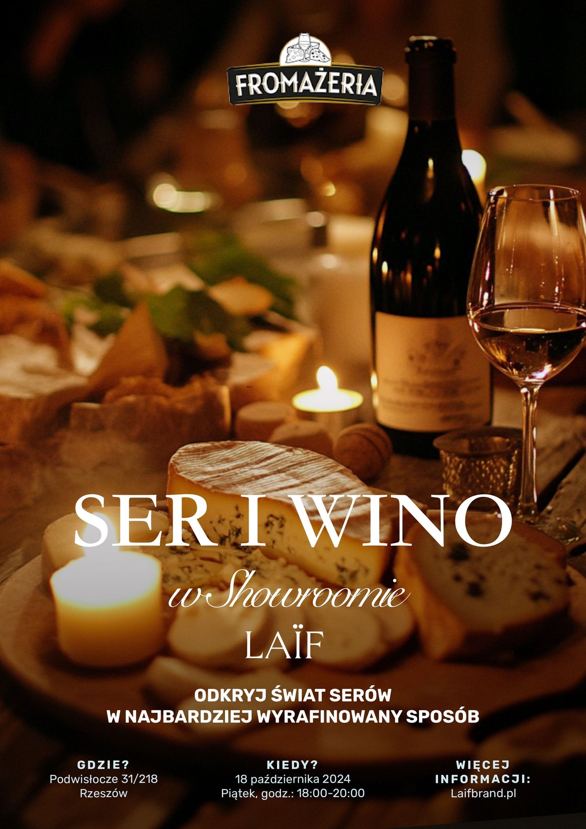 EVENT: Ser i Wino - Fromażeria w Showroomie LAIF